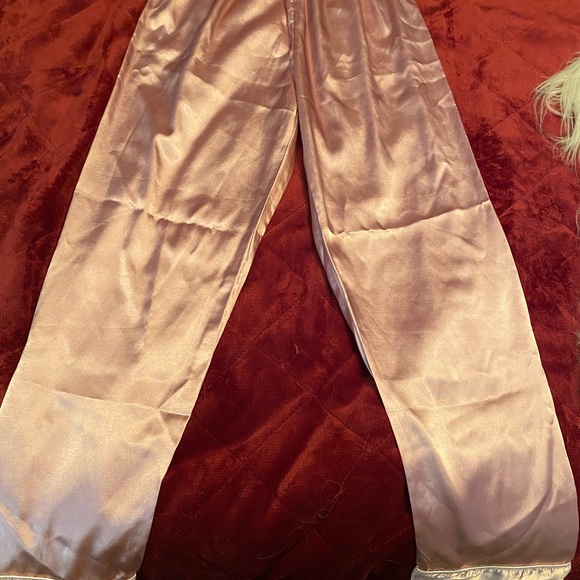 SHEIN Pink Silk Pajama Set size M - Picture 3 of 4